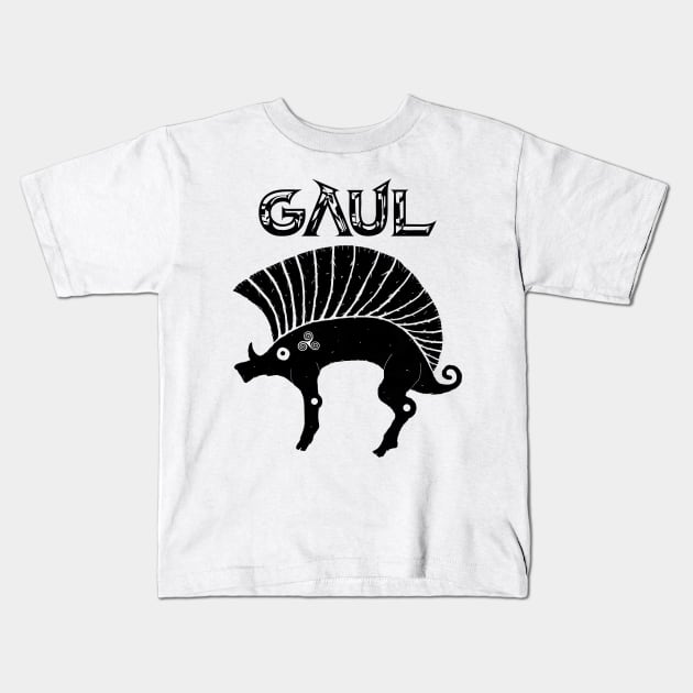 Ancient Gaul Boar T-shirt Kids T-Shirt by AgemaApparel